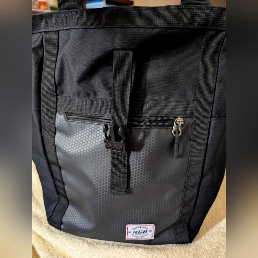 KGB Black lap Top Backpack